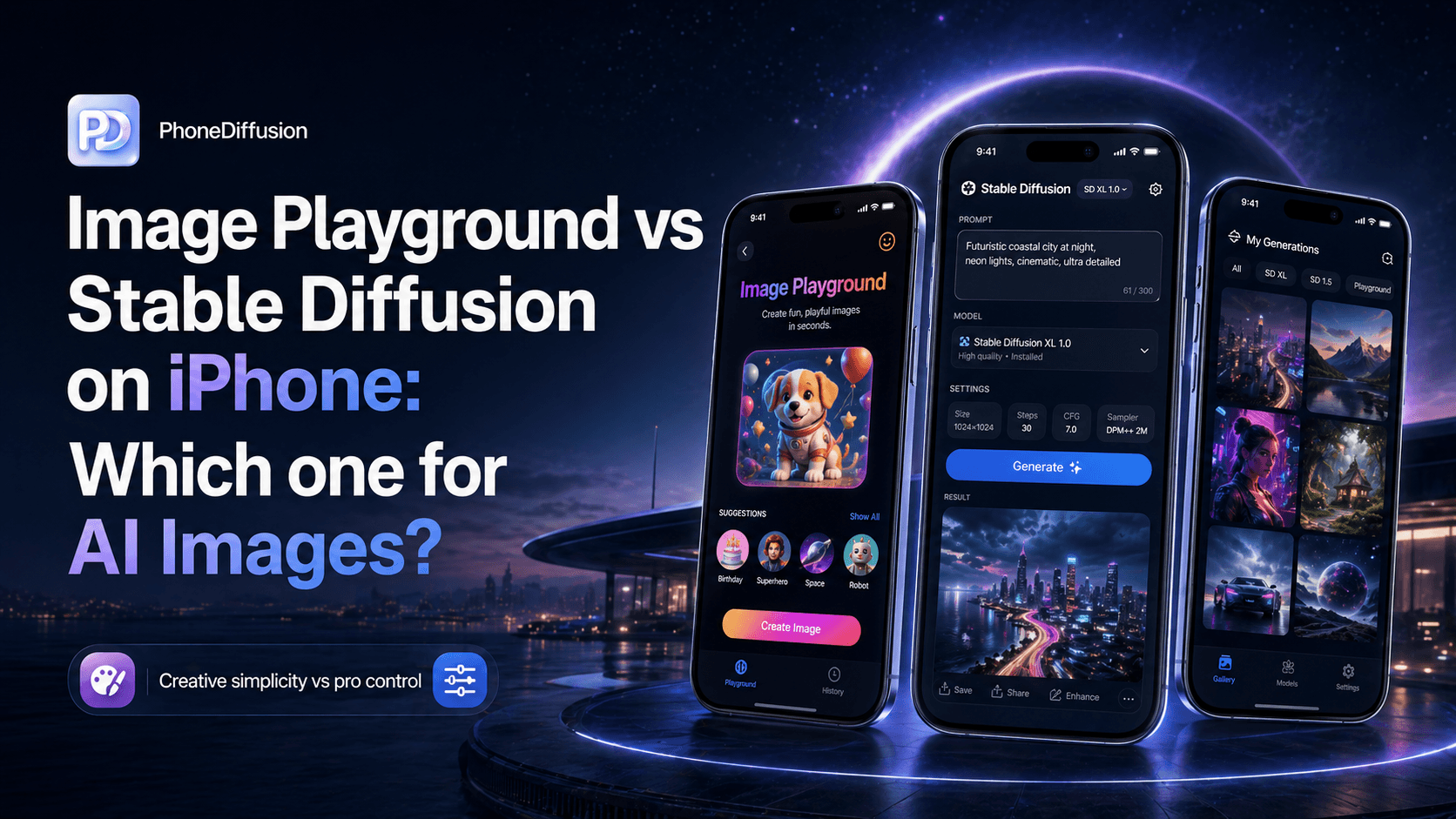 Image Playground vs Stable Diffusion on iPhone: Which one for AI Images?