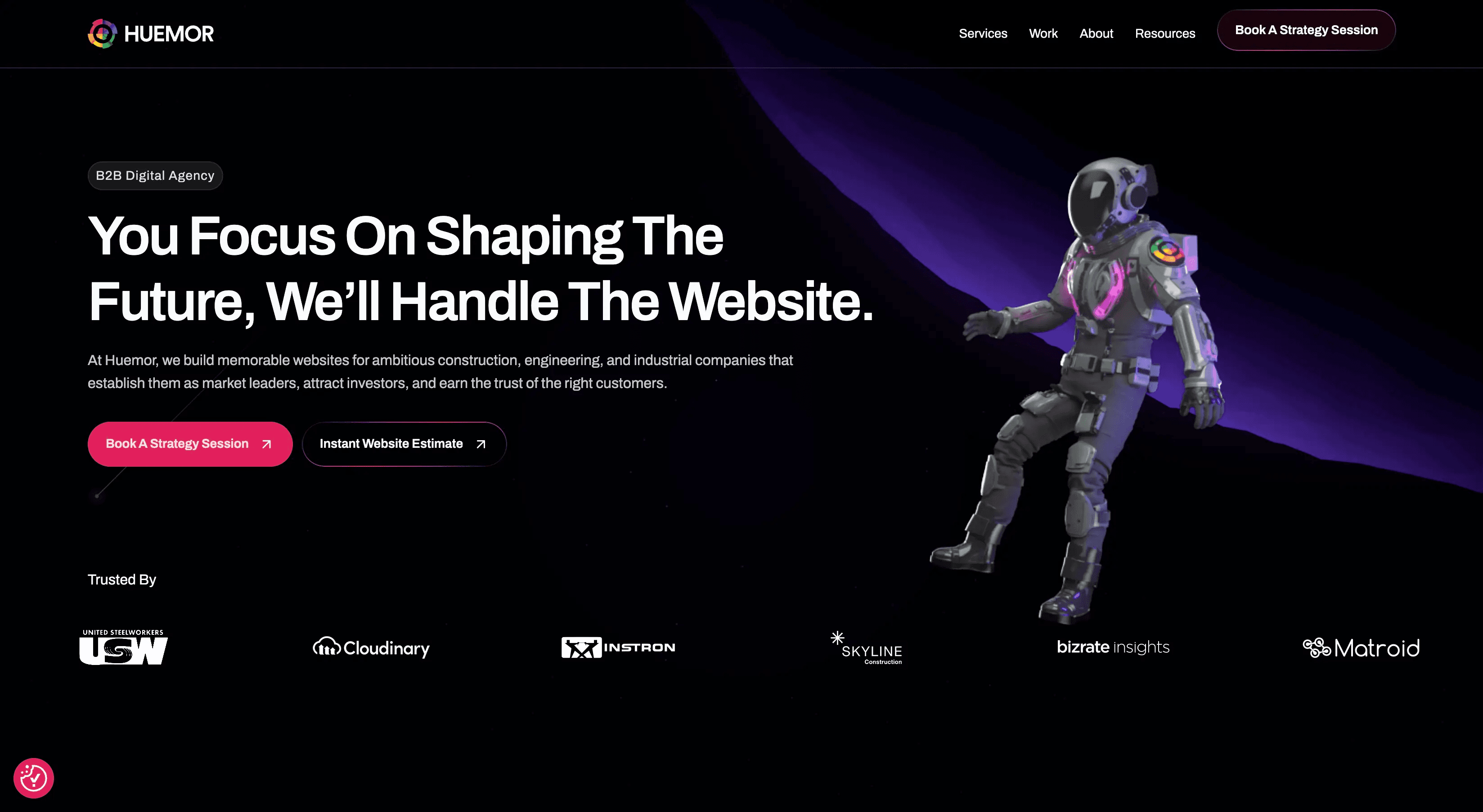 huemor - best saas web design agency