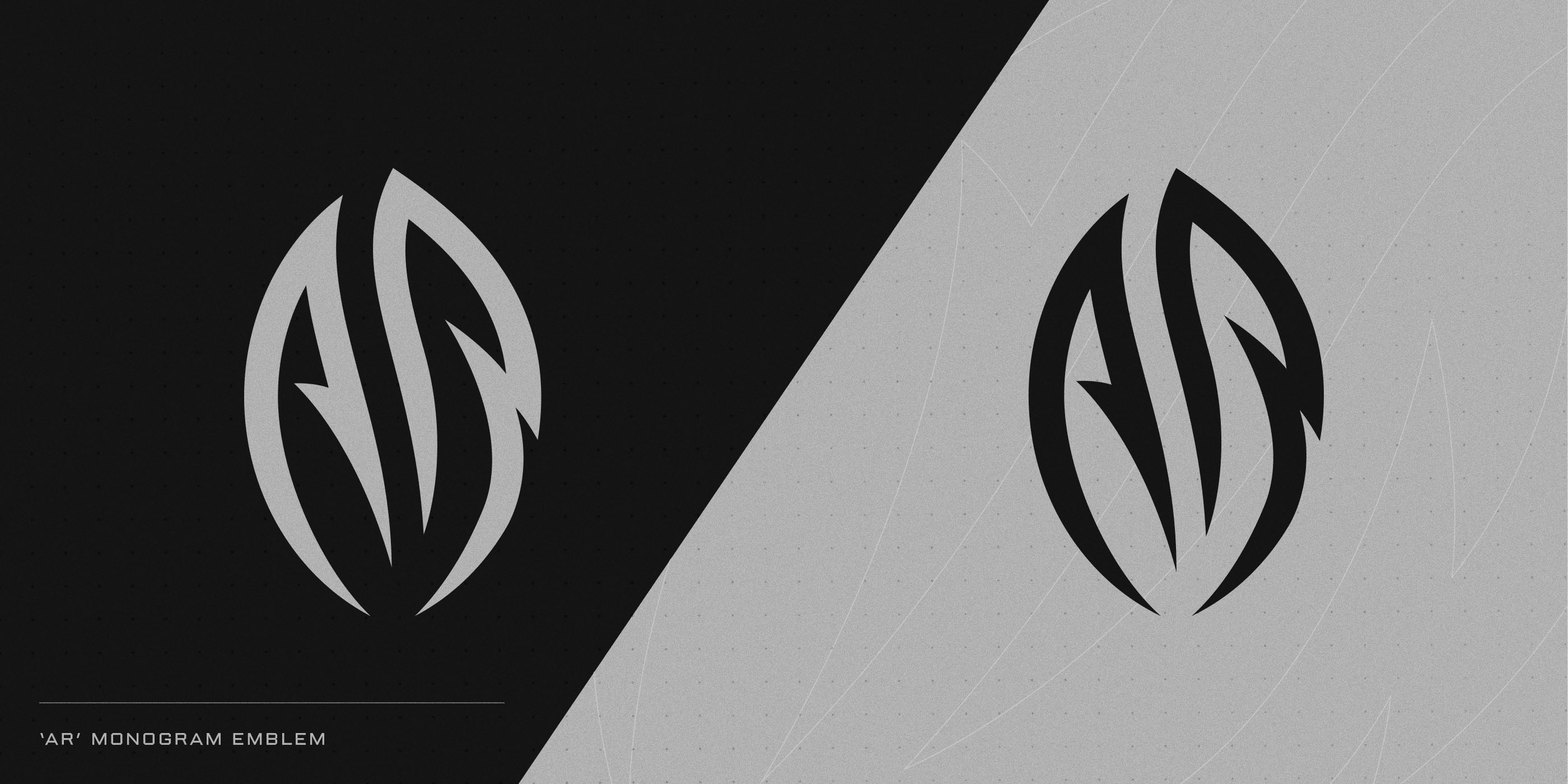 NFL QB Athony Richardson AR emblem on dark + light backgrounds.