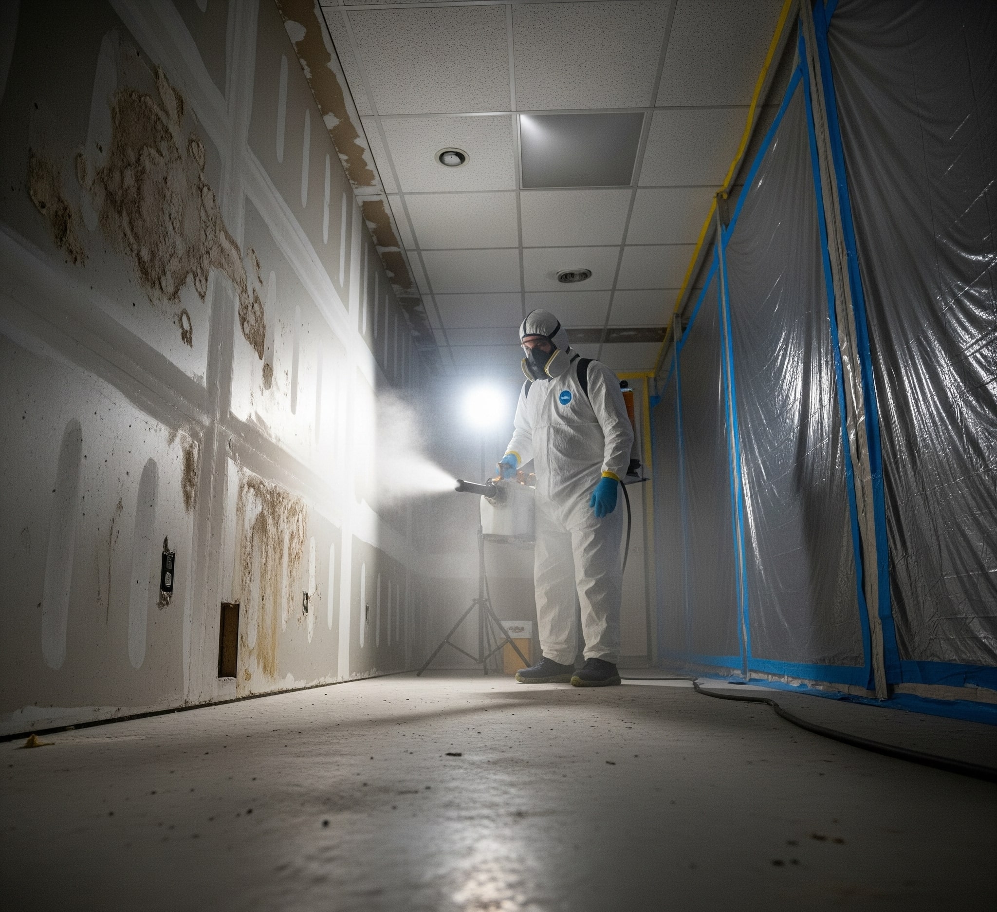 Antimicrobial spray treatment to stop mold in Gaston
