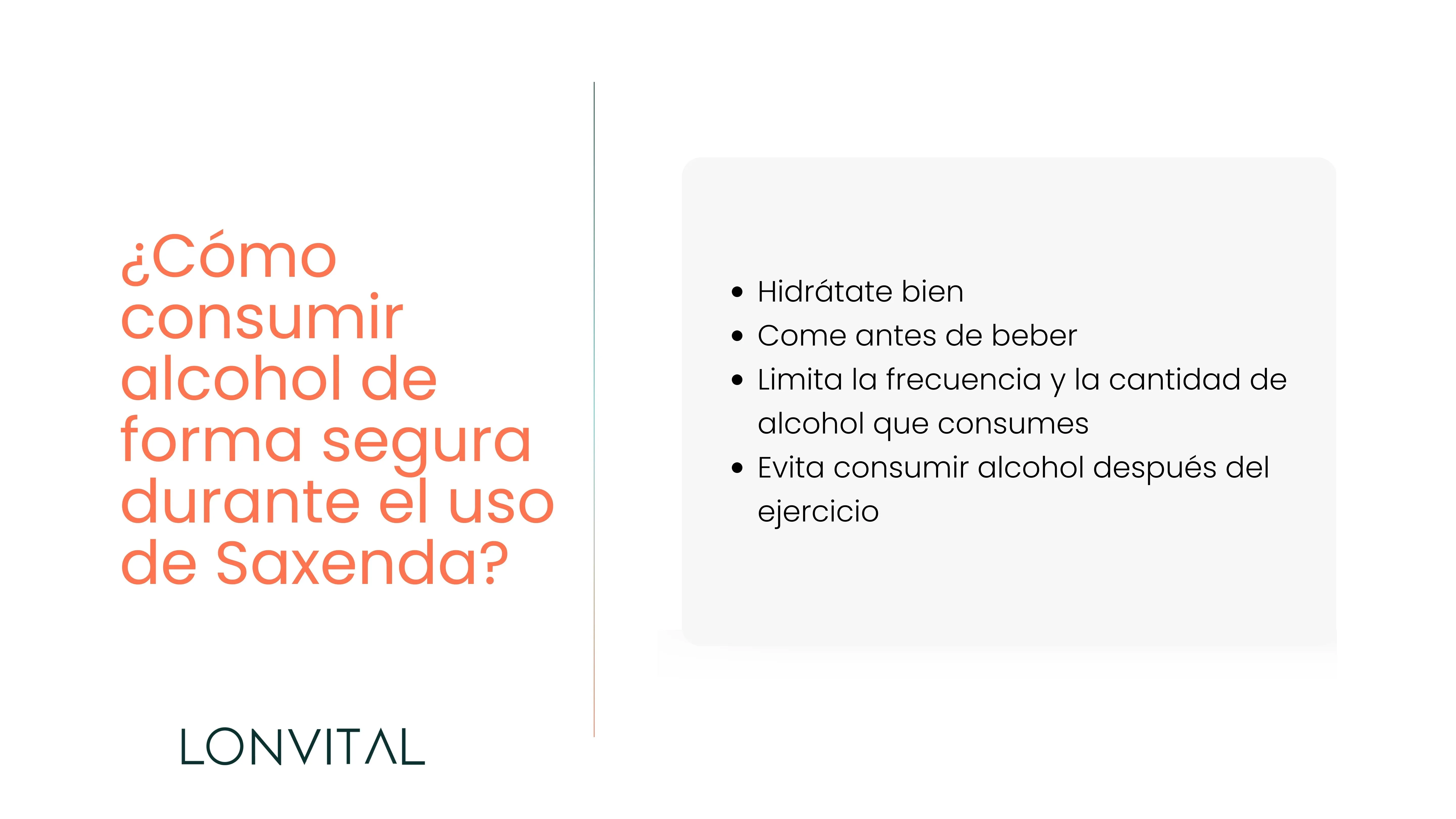 ¿Cómo consumir alcohol de forma segura durante el uso de Saxenda?