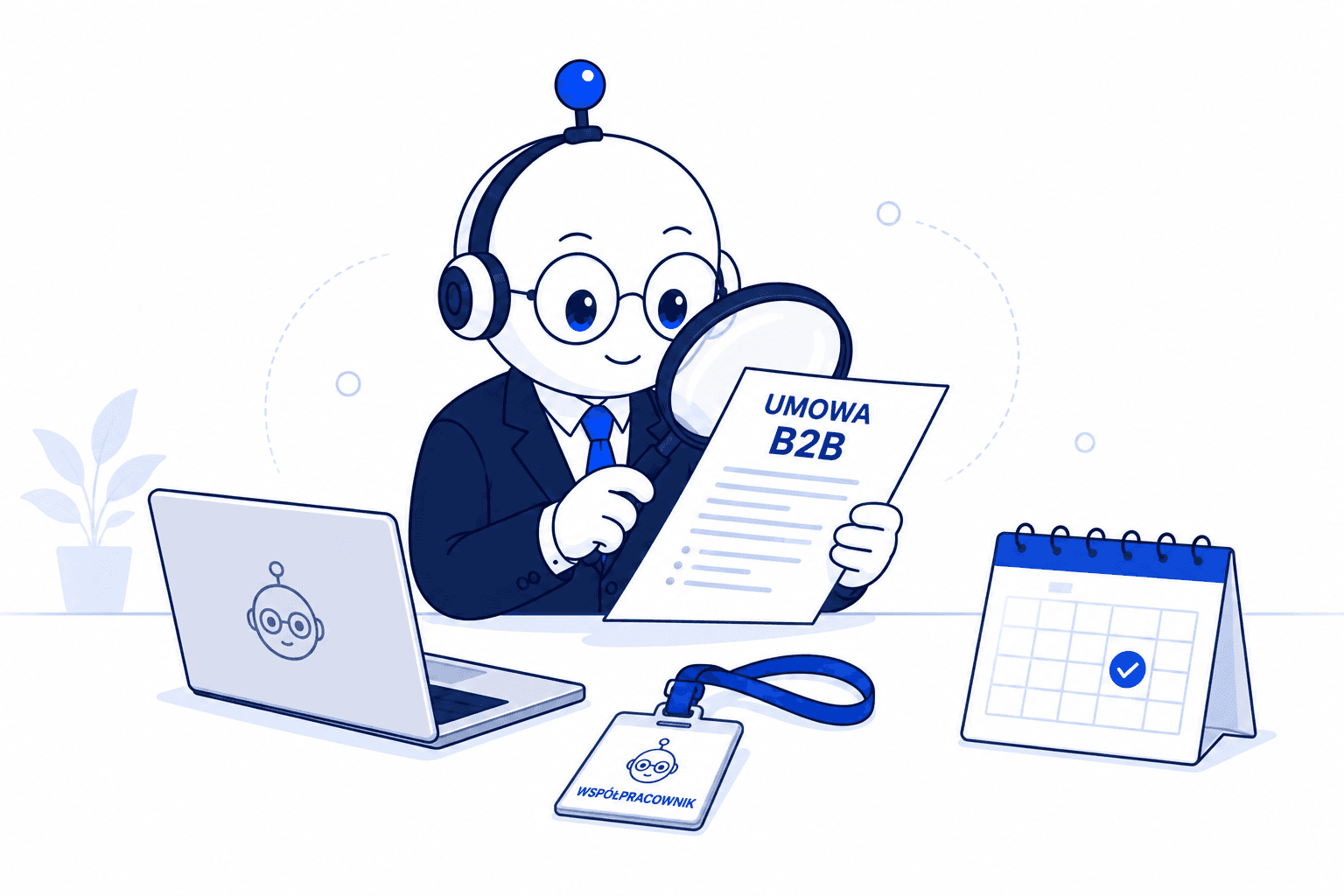 Księgobot analizujący umowę B2B.