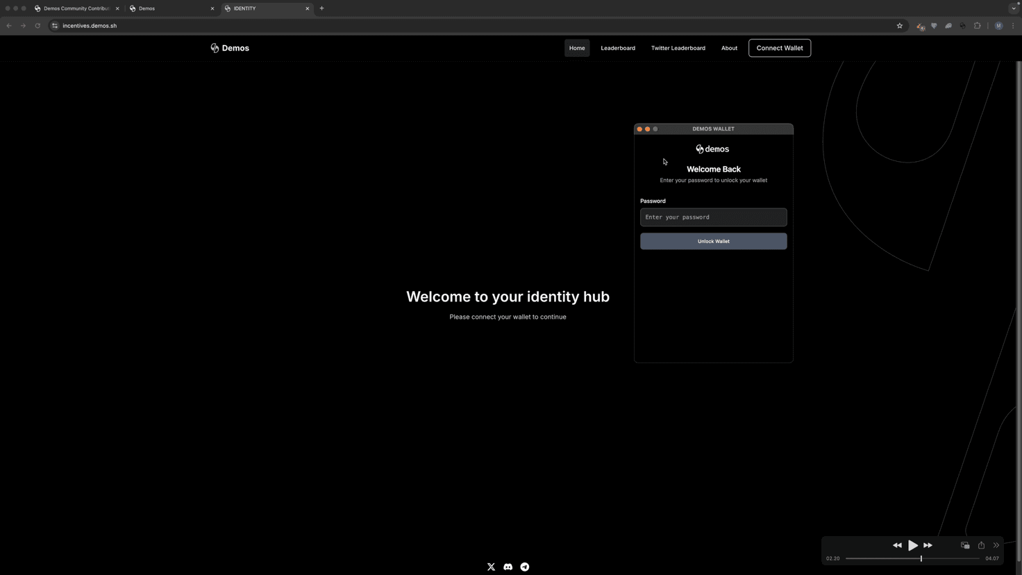 Connect Wallet Screen