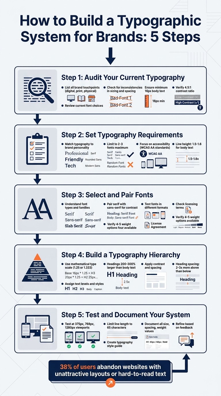 5-Step Process to Build a Brand Typography System