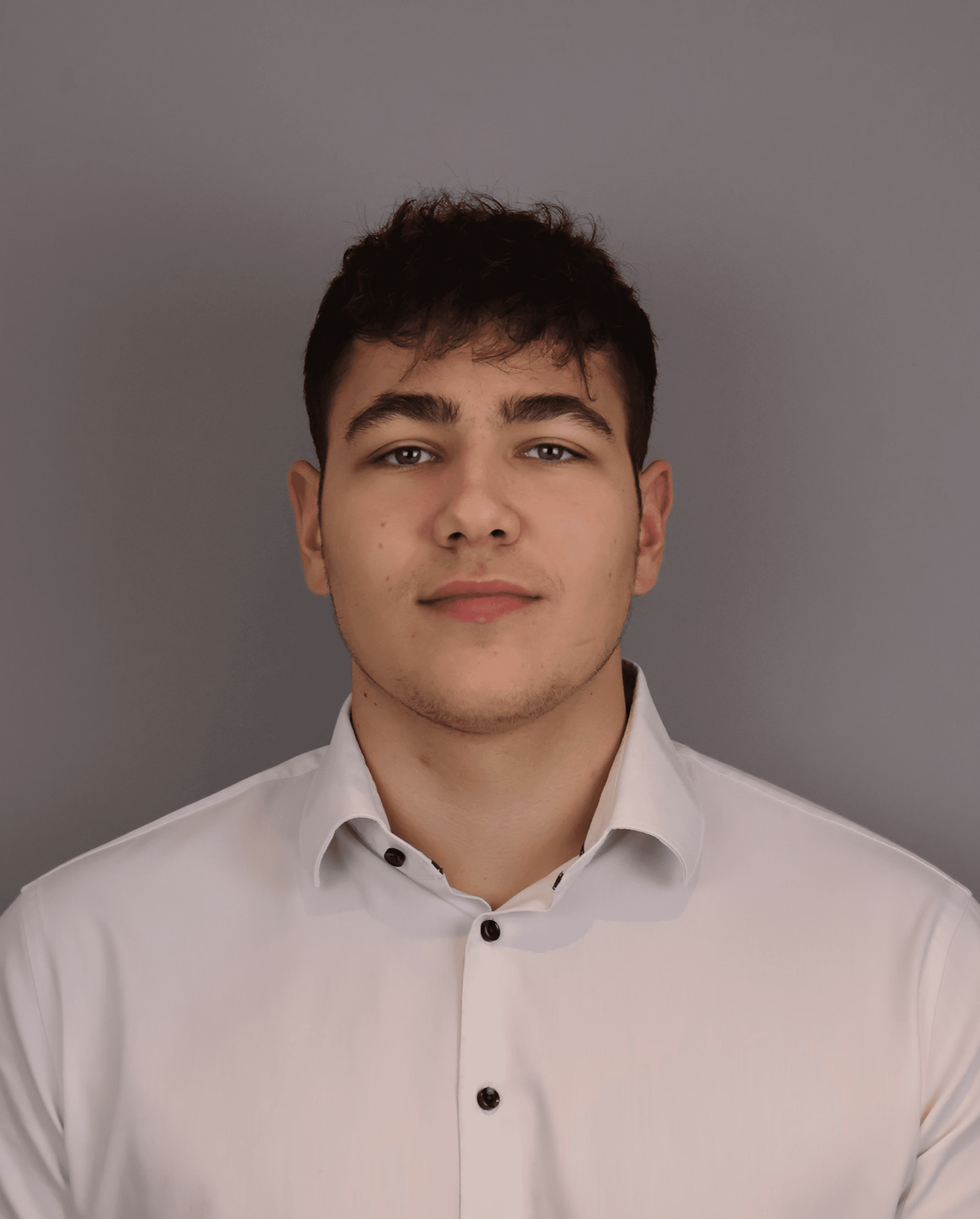 Portrait of portfolio creator – front view