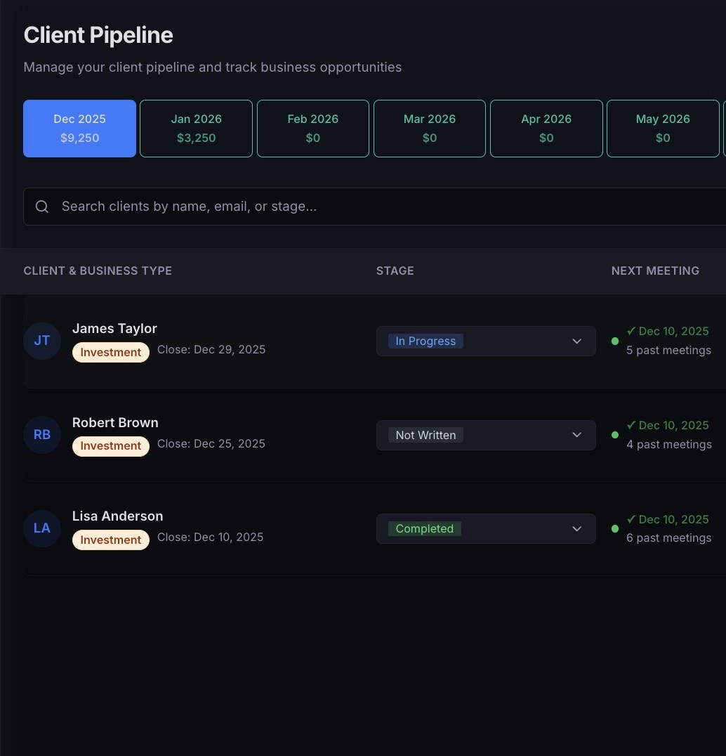 An image of Freelio's budget ui