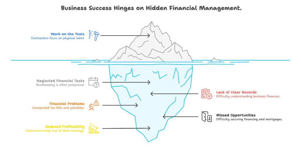 running a business, under the surface.