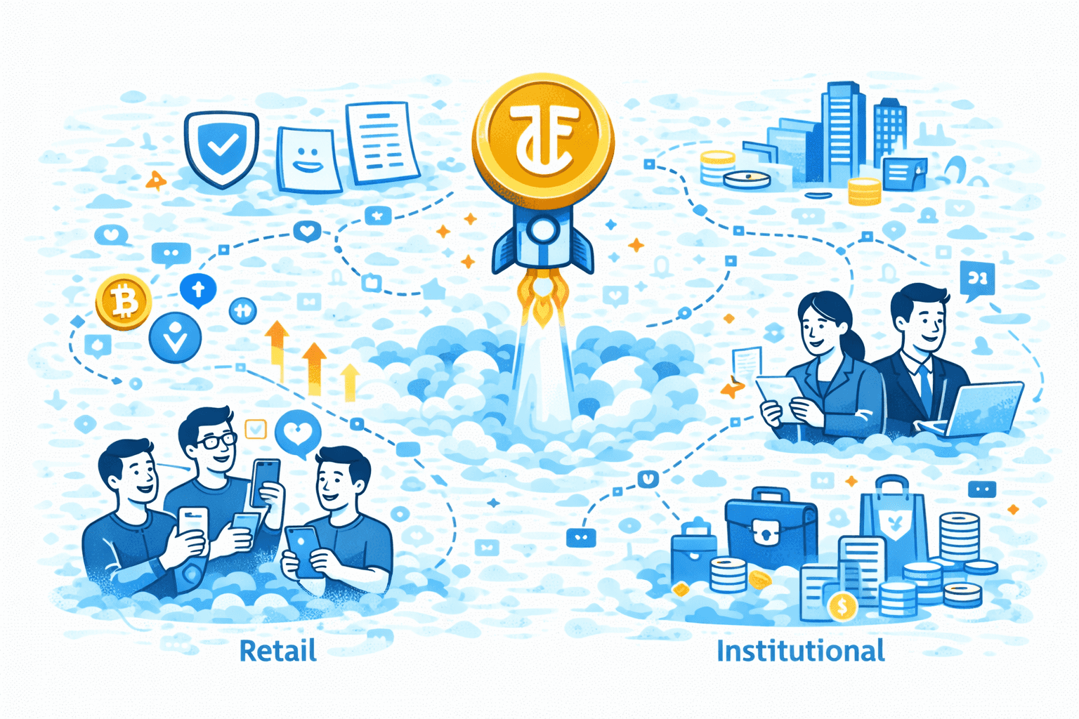 The Illustration shows how to launch a crypto token in 2026 and build a sustainable strategy around it without massive price drops