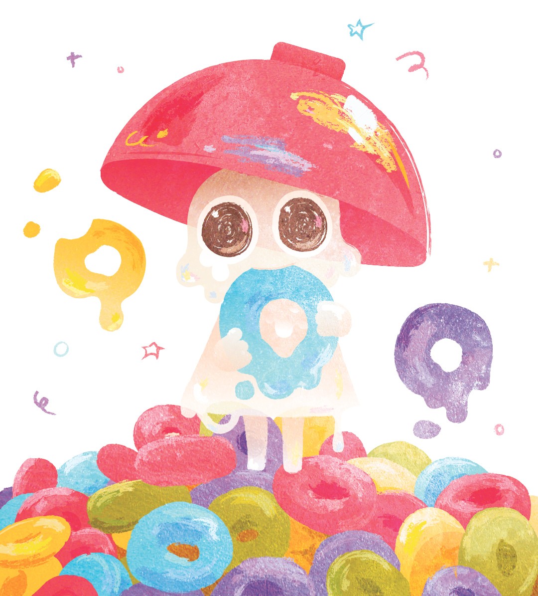 Riding a bicycle with V sign