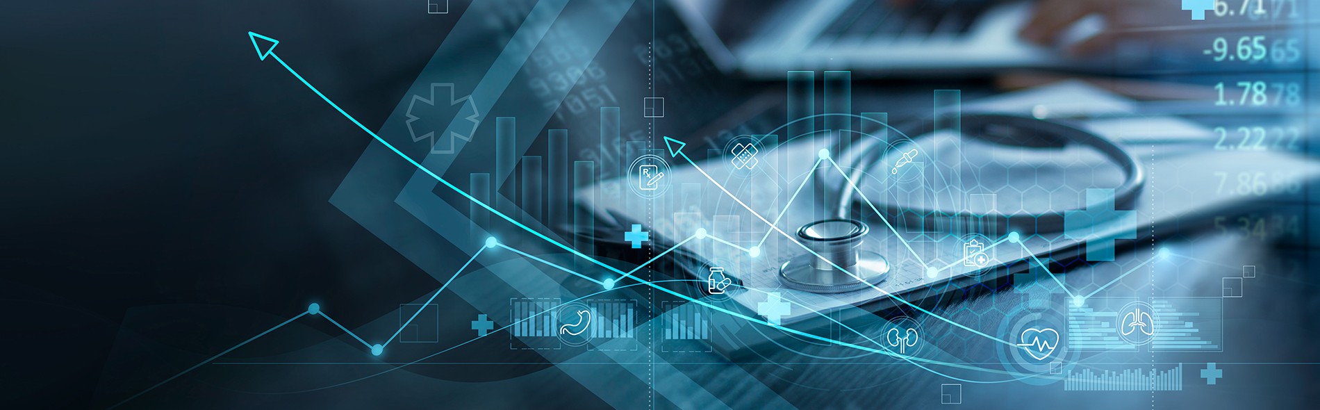 magnifying glass on documents