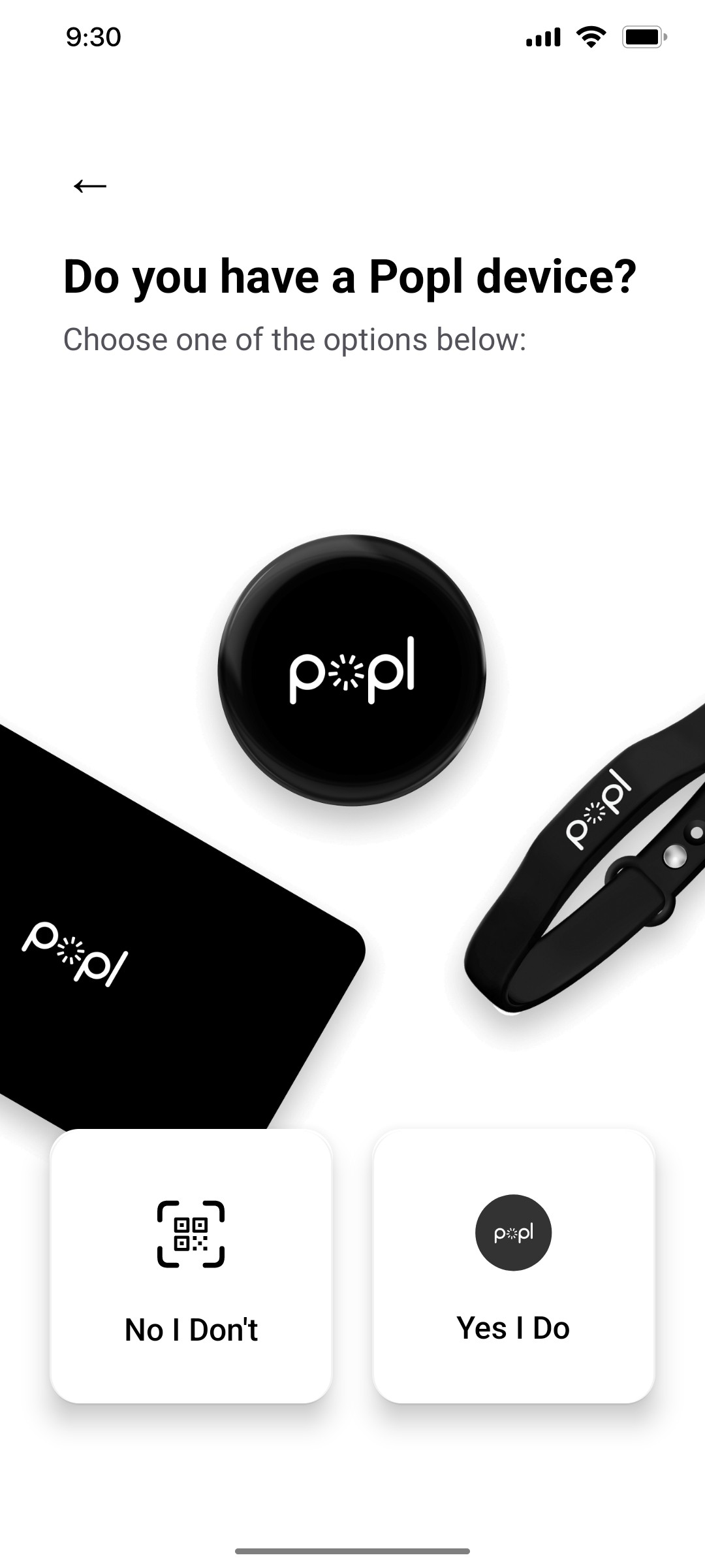 Popl Do You have a Popl Device Screen