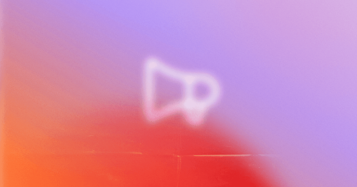 Abstrakter Gradient mit weißen Icon