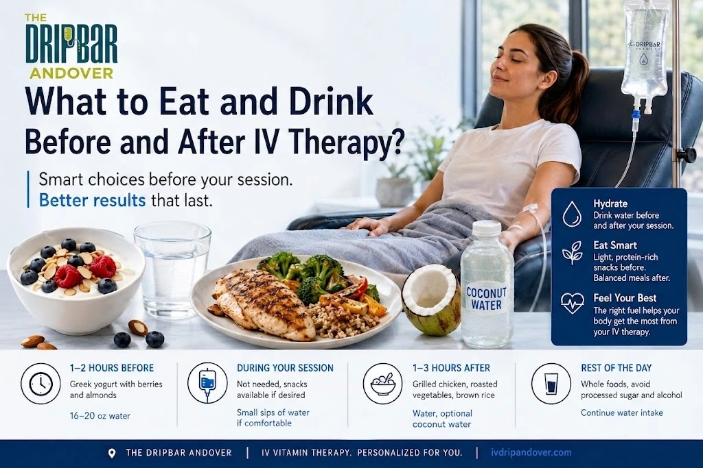 What to Eat and Drink Before and After IV Therapy