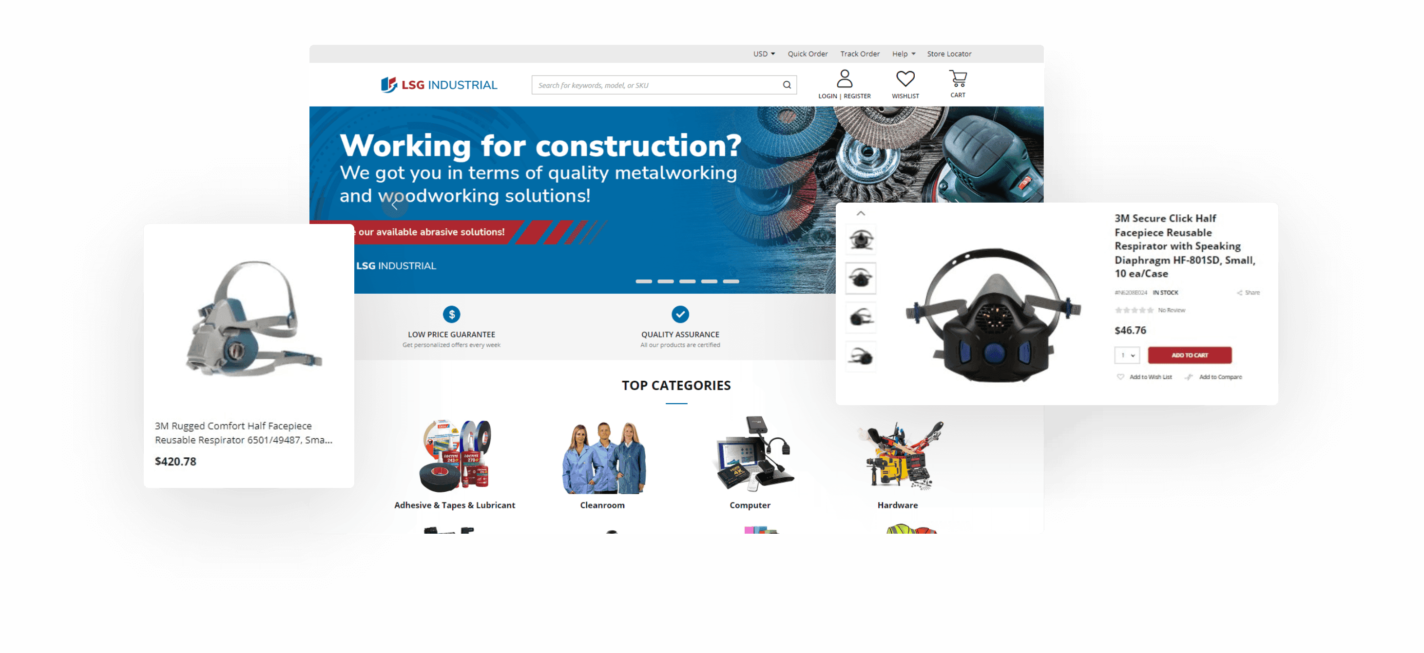 LSG Industrial mockup