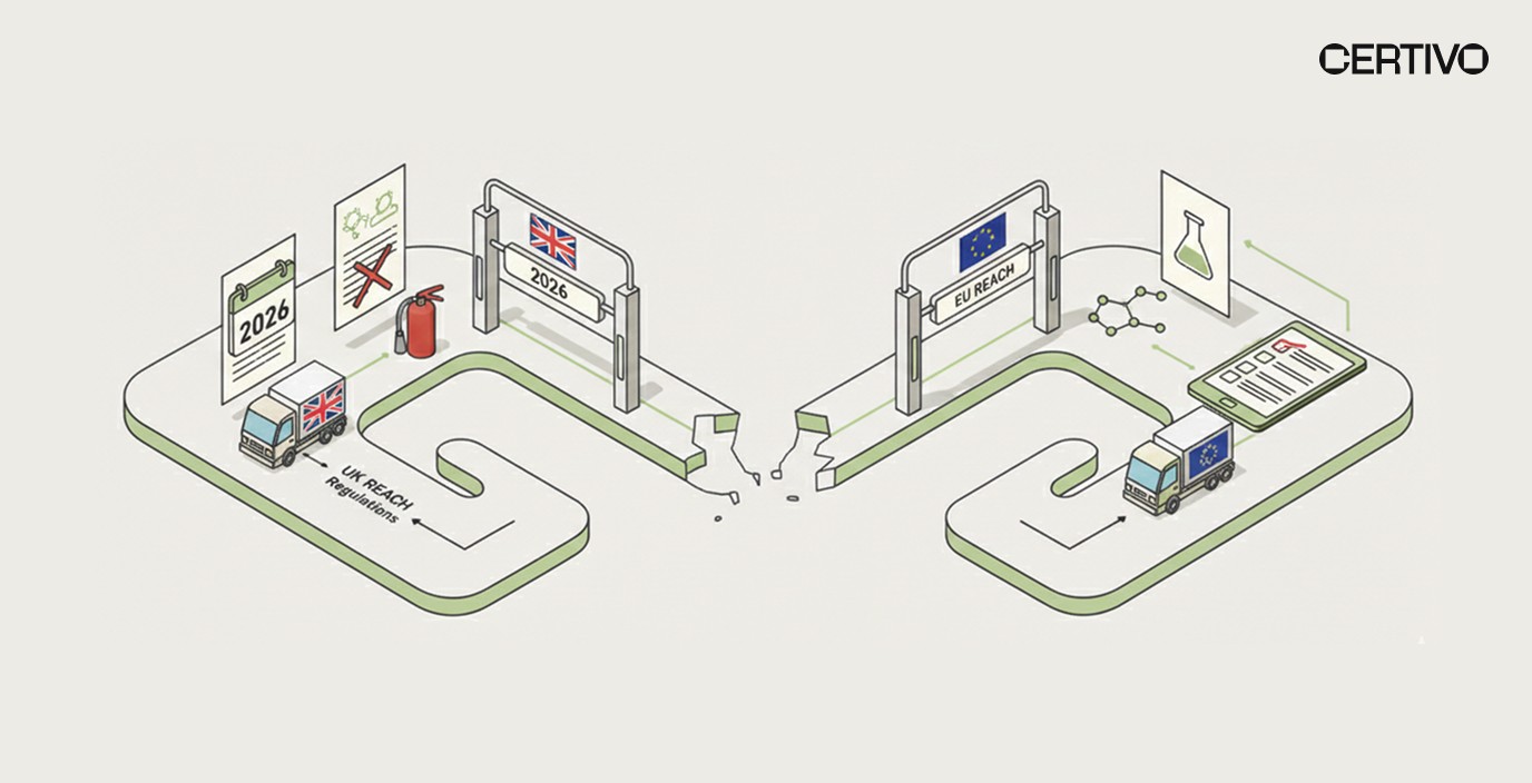 Multi-tier supply chain transparency for UK EU PFAS compliance divergence