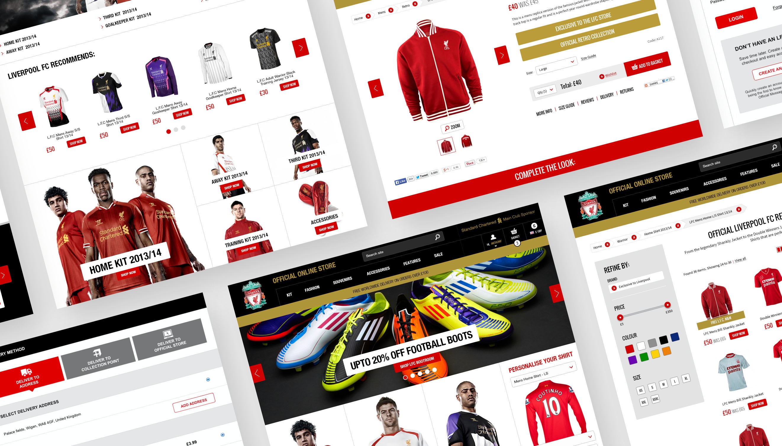L.F.C ecommerce template designs