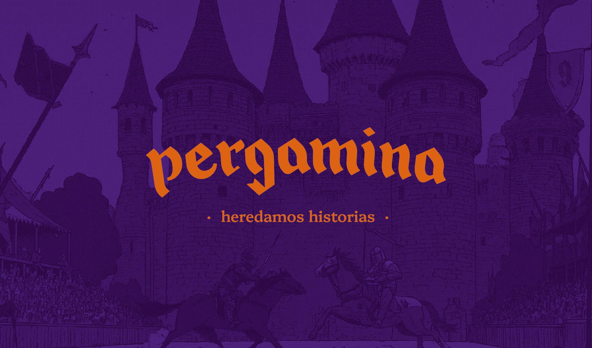 Logotipo principal de Pergamina y lema
