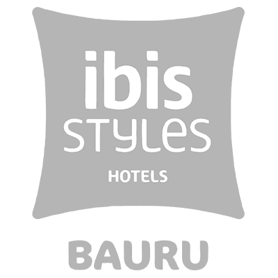 Logotipo do Hotel Ibis Bauru, cliente da Caprone em projetos de presença digital