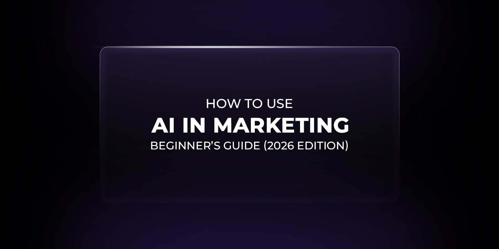 How to use AI in marketing 