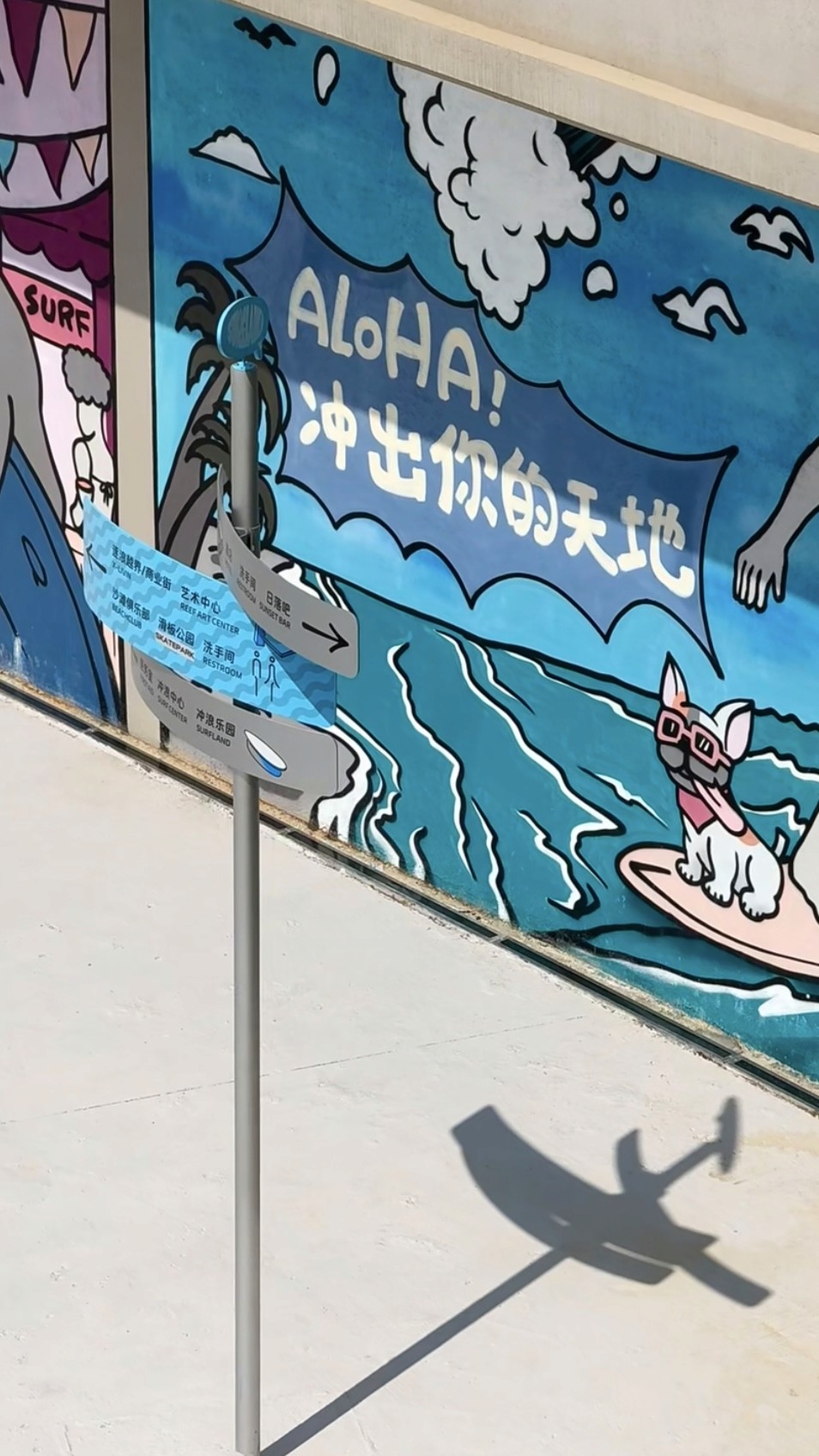 A man surfing