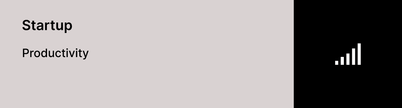 Startup Productivity