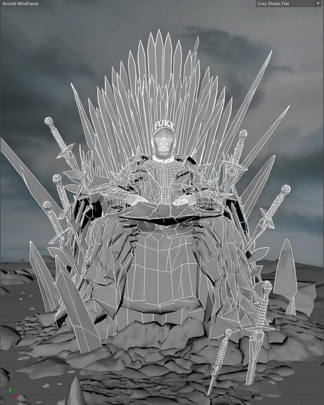 a model wearing a modern glasses