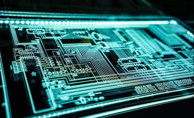 Computer data chip representing cybersecurity and compliance