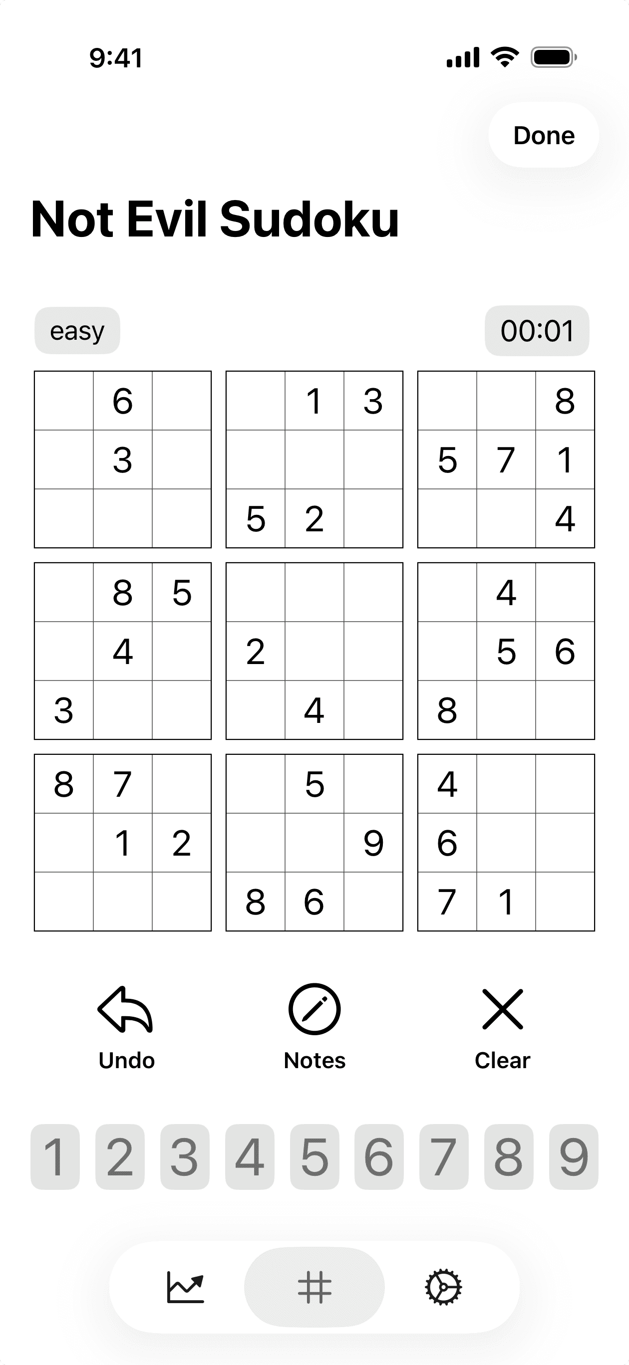 Not Evil Sudoku app