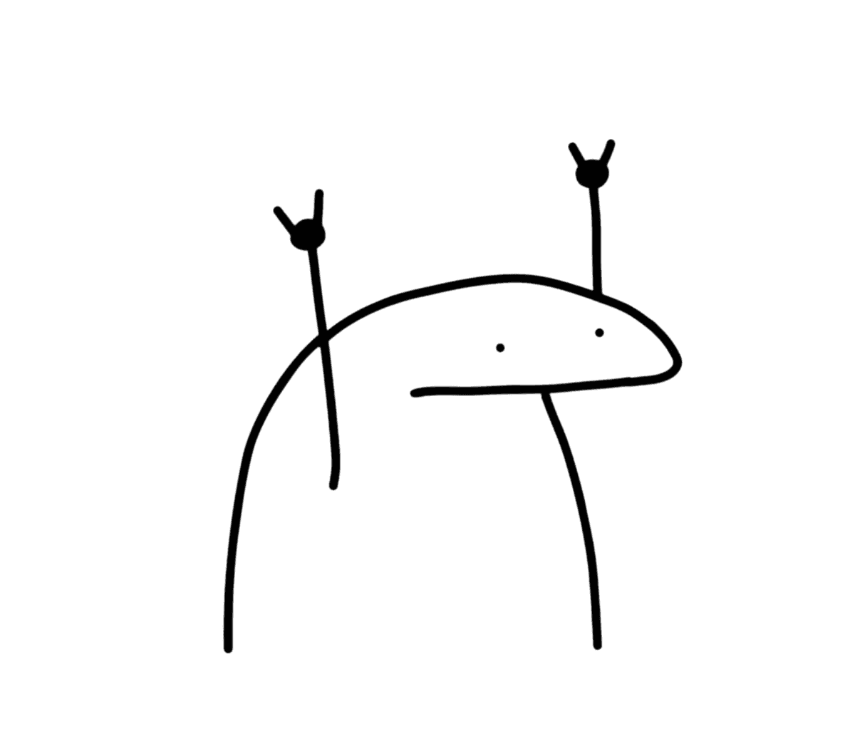 funny and cute illustration of character with its hands up holding a rock sign