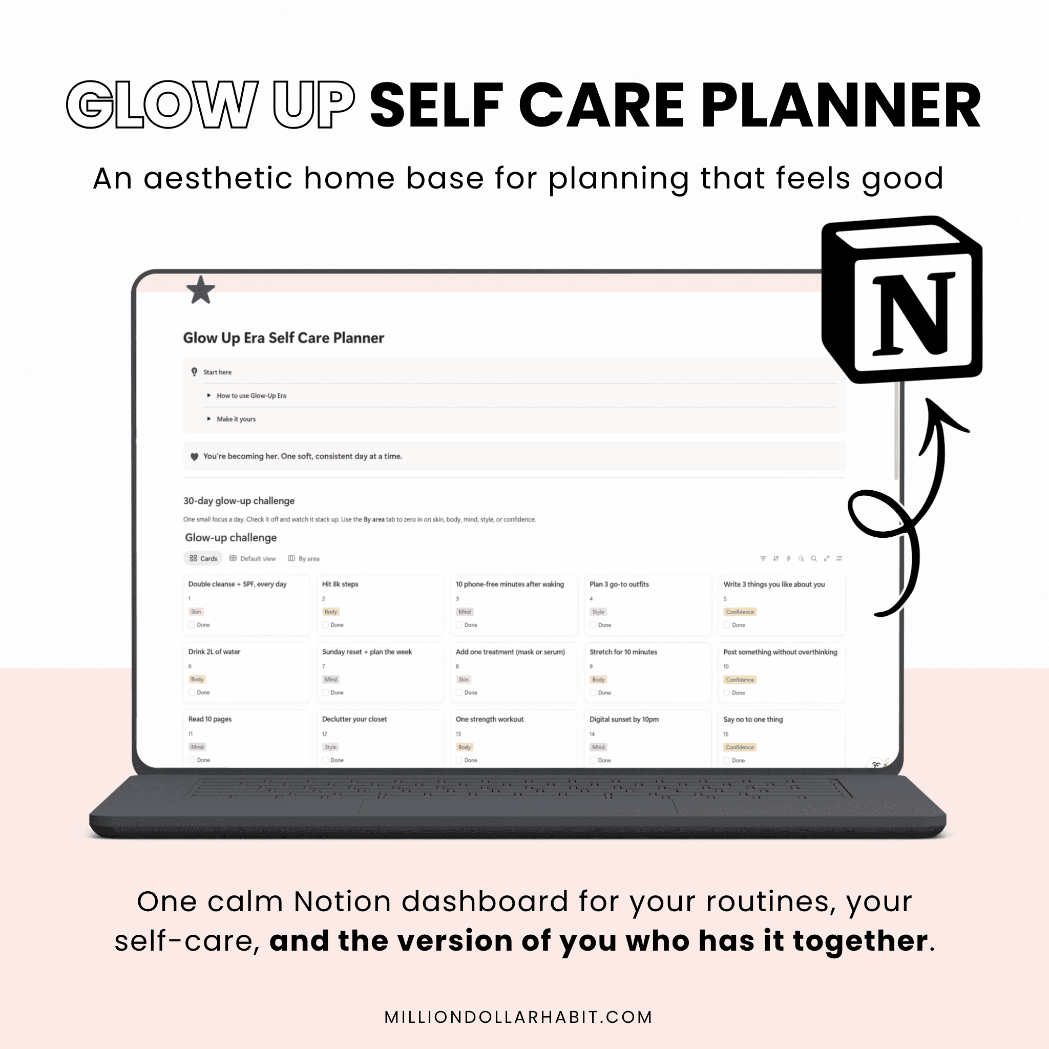 Glow-Up Self Care Planner