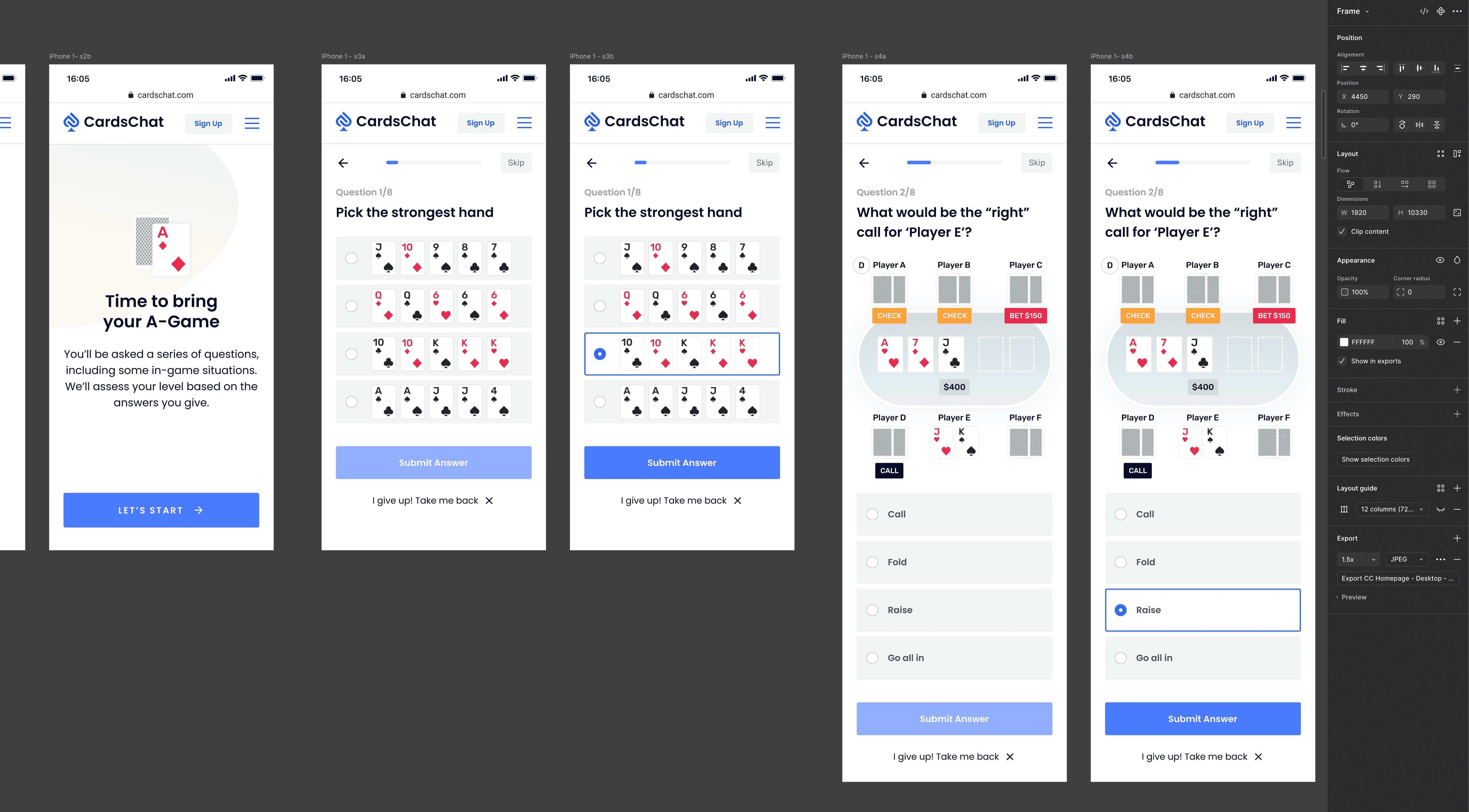 Assess player level feature on Mobile