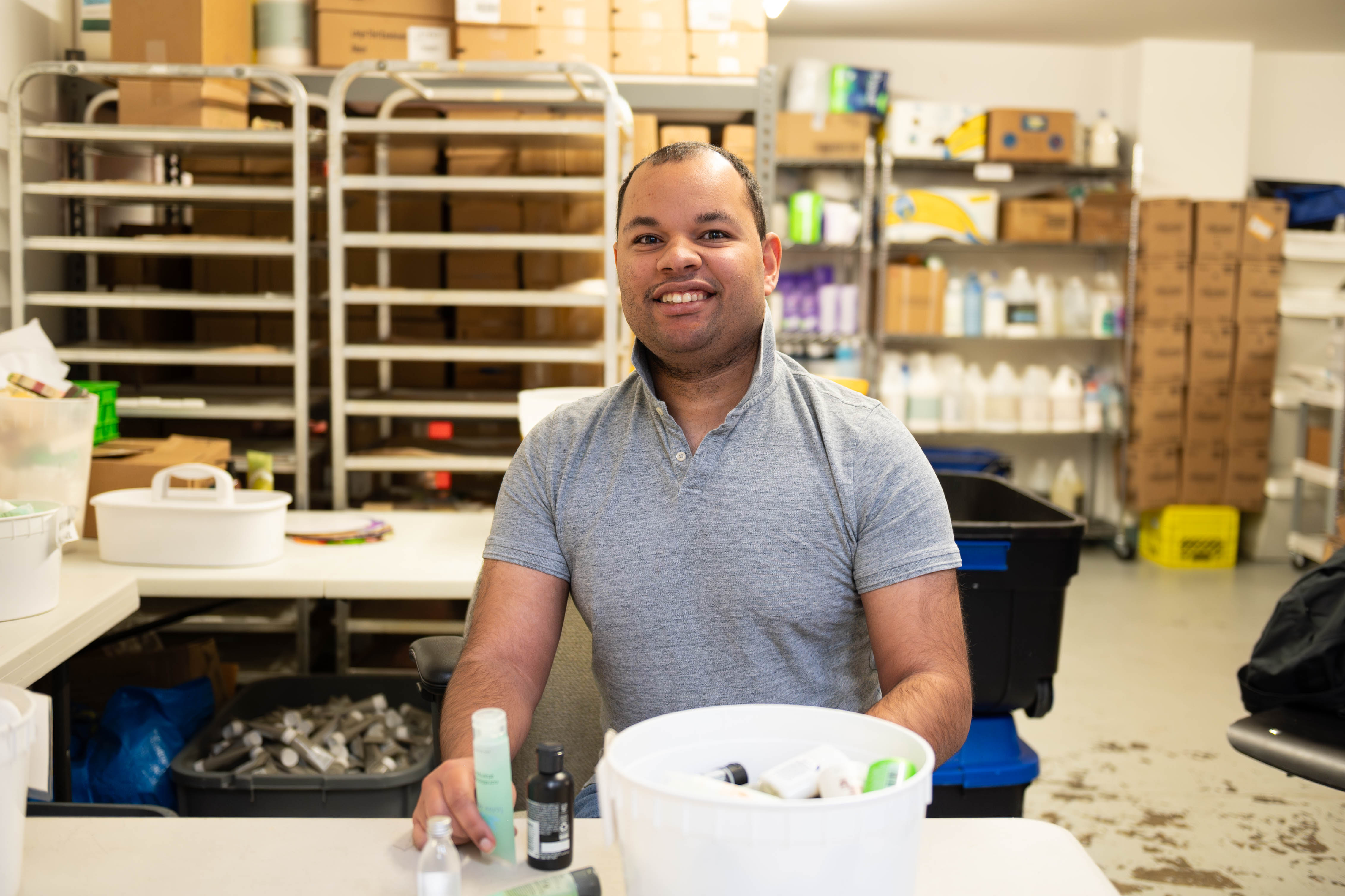 Max, Volunteer victoria. Soap for Hope Canada