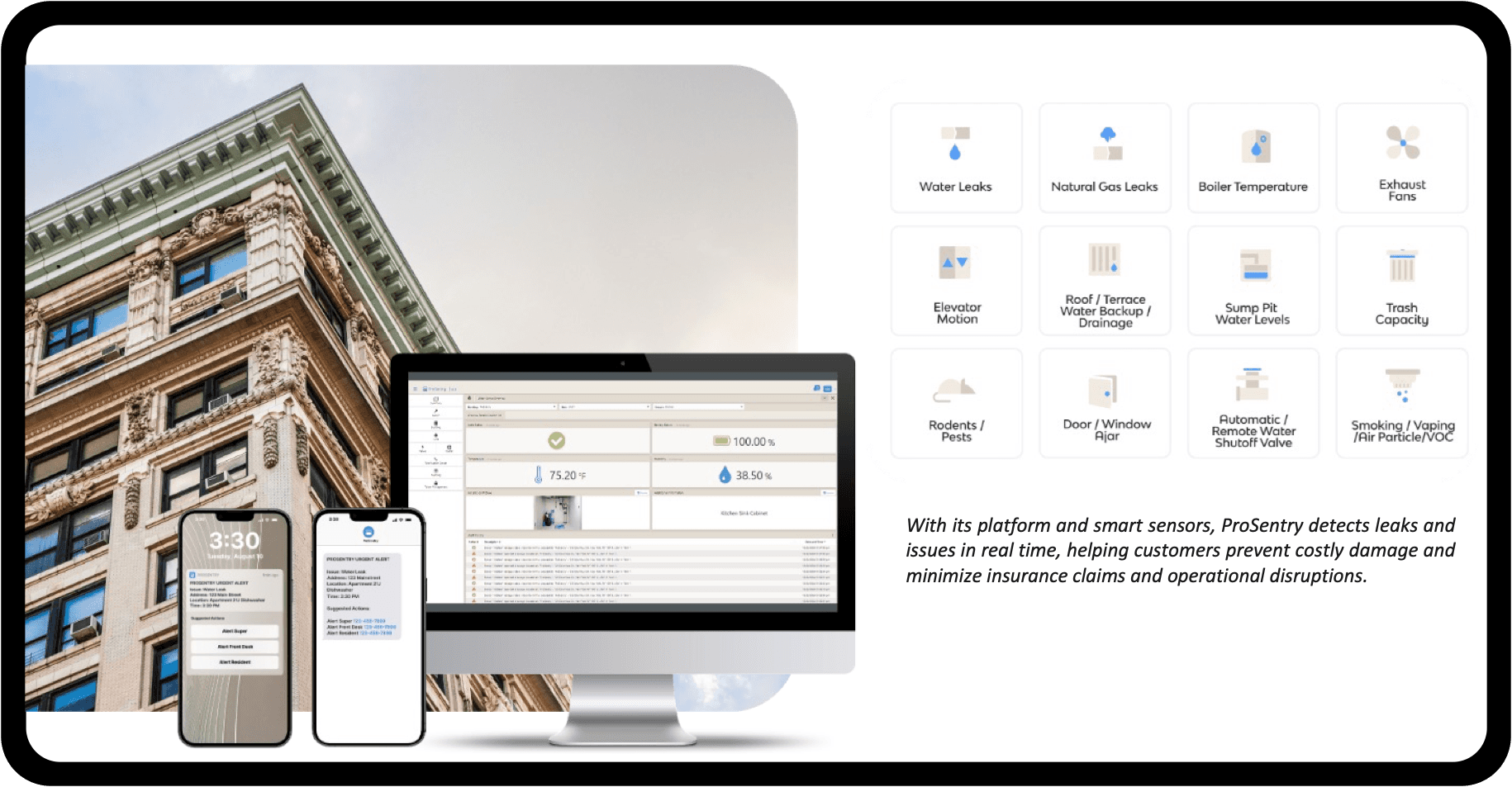 Prosentry's Platform for risk mitigation