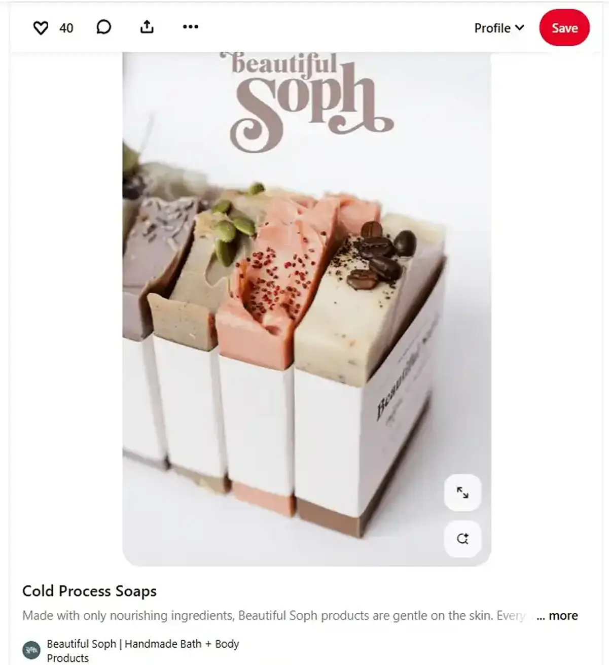 Handmade Soap - Pinterest