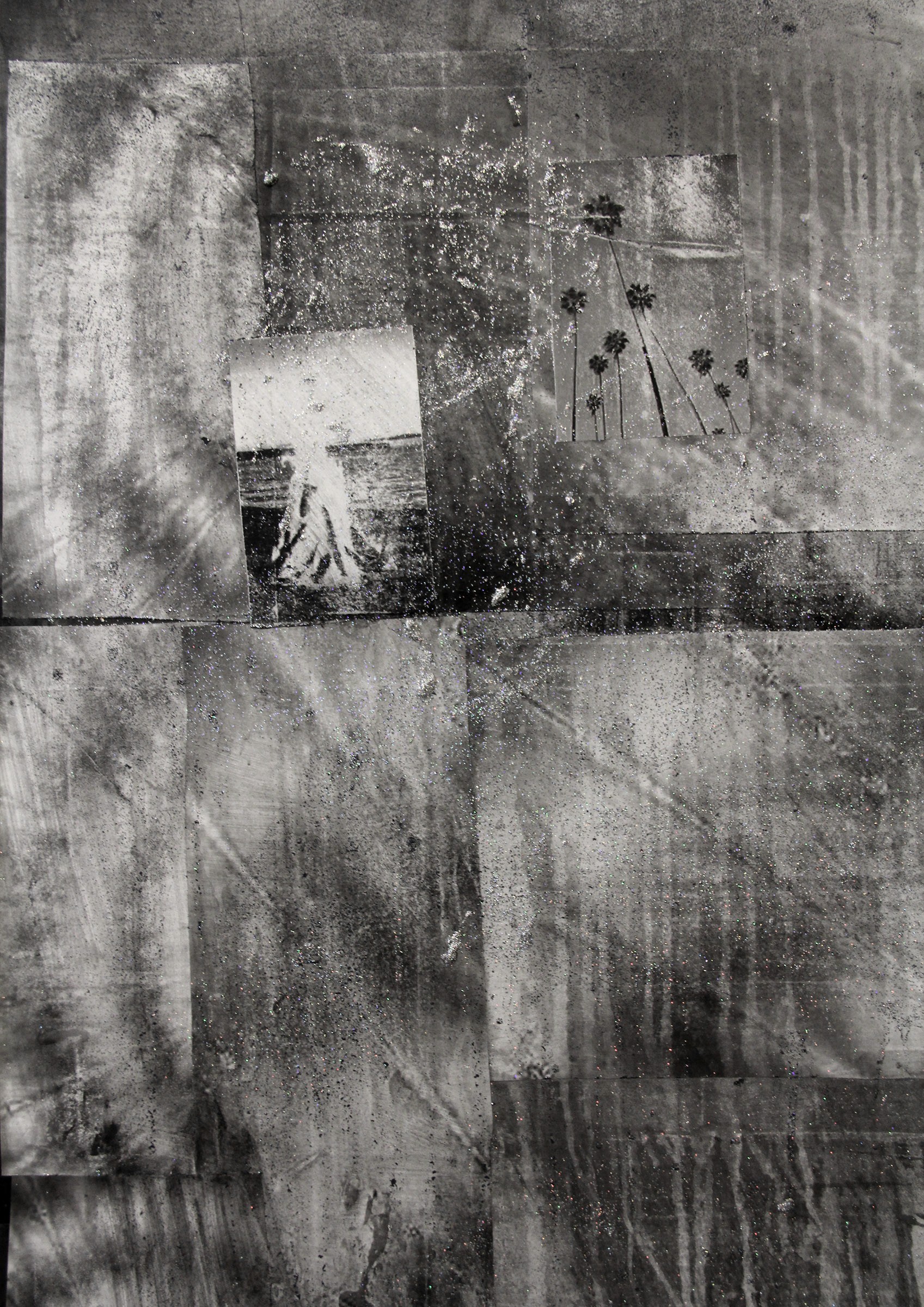 Nicholas Cheveldave artwork collage on canvas