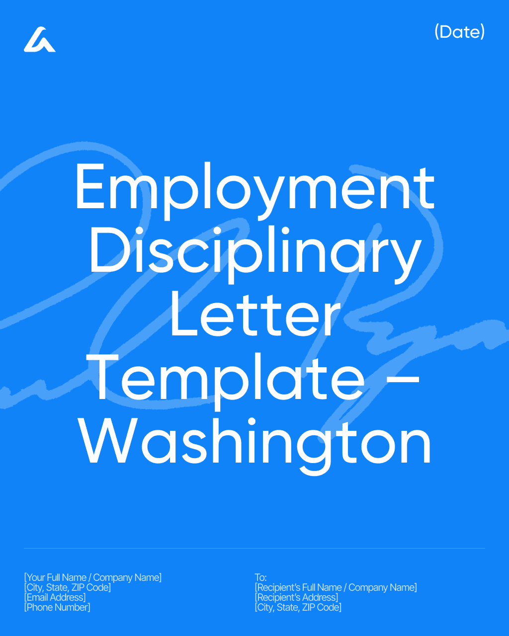 Employment Disciplinary Letter Template – Washington