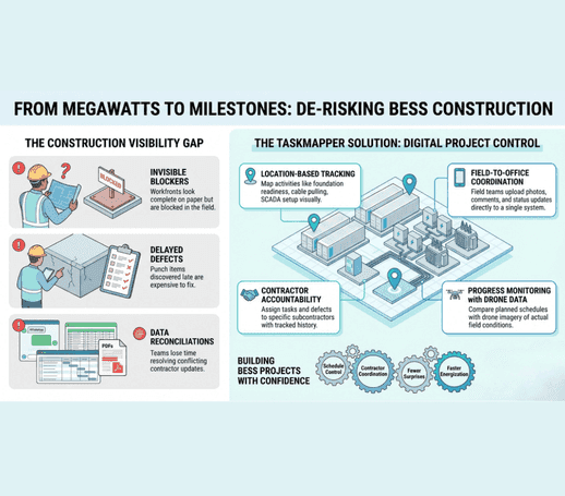 From Megawatts to Milestones: How TaskMapper Helps De-Risk BESS Construction