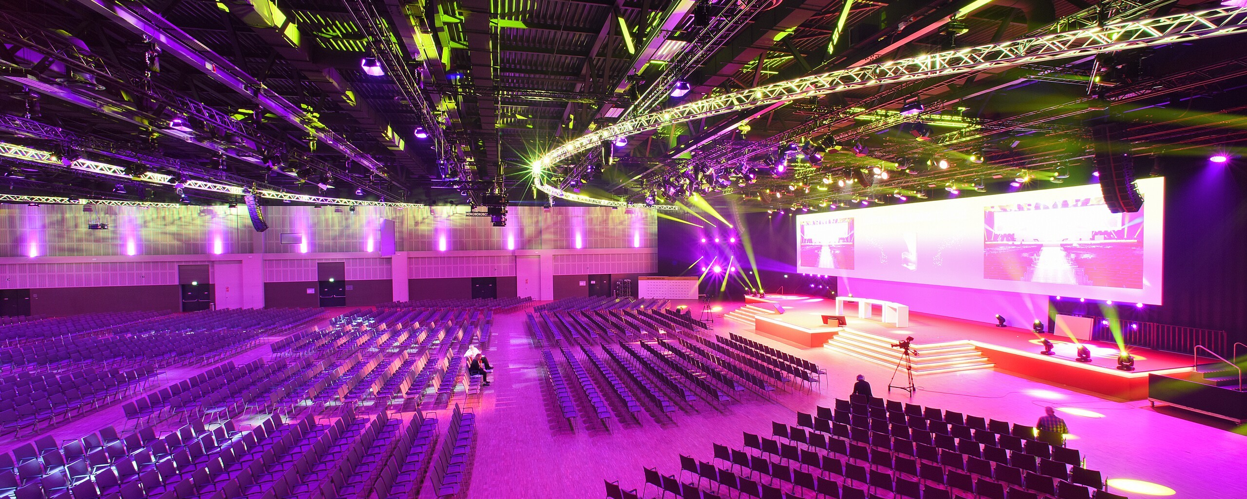 a building with trees and plants