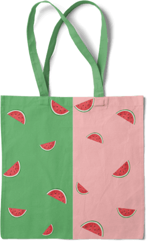 fruit tote bag. digital art.