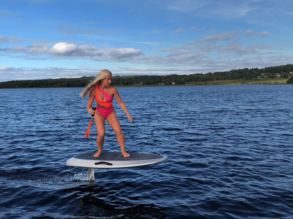A man surfing