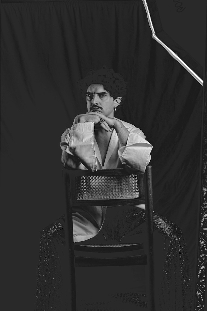 Woman with color palette