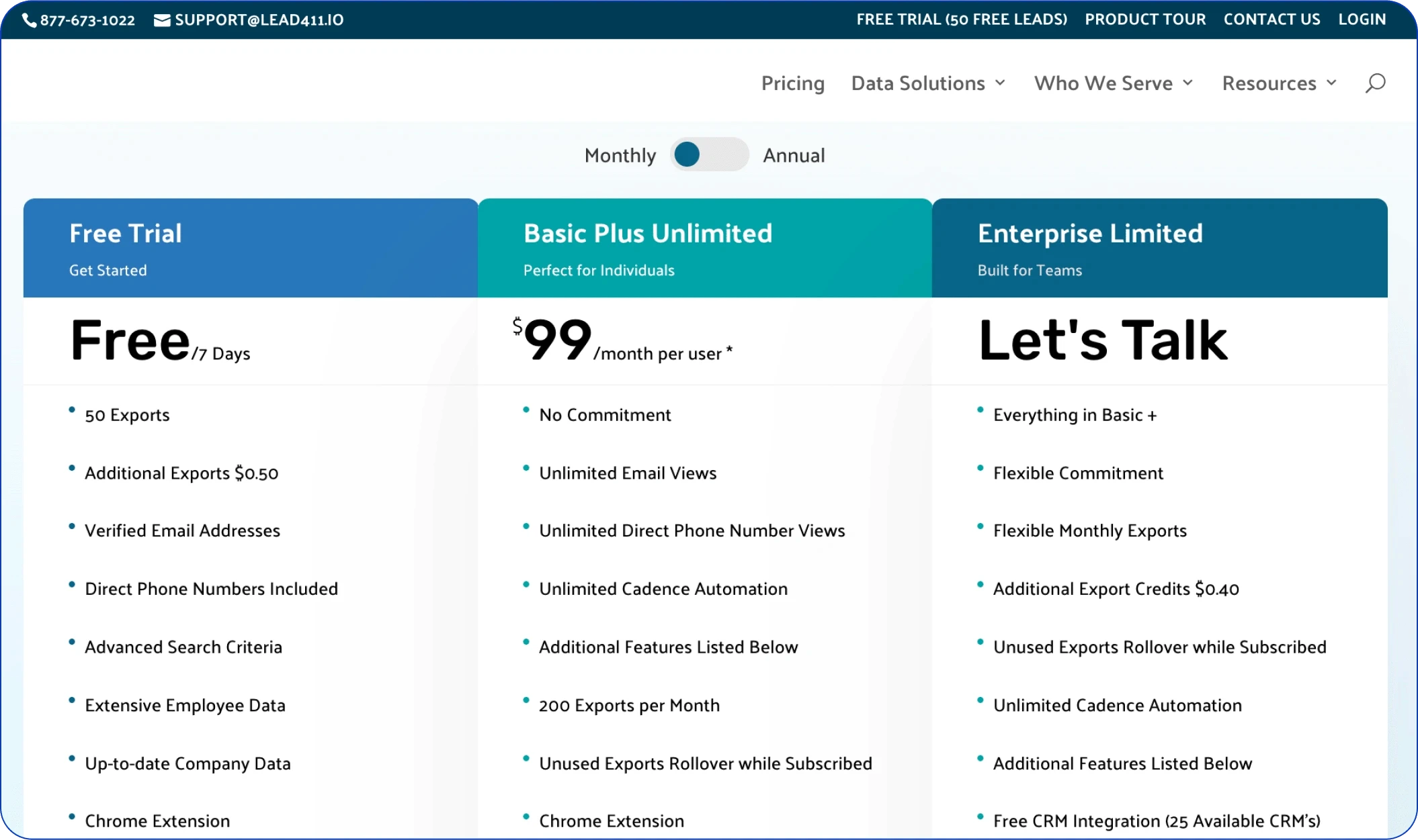 Lead411 pricing