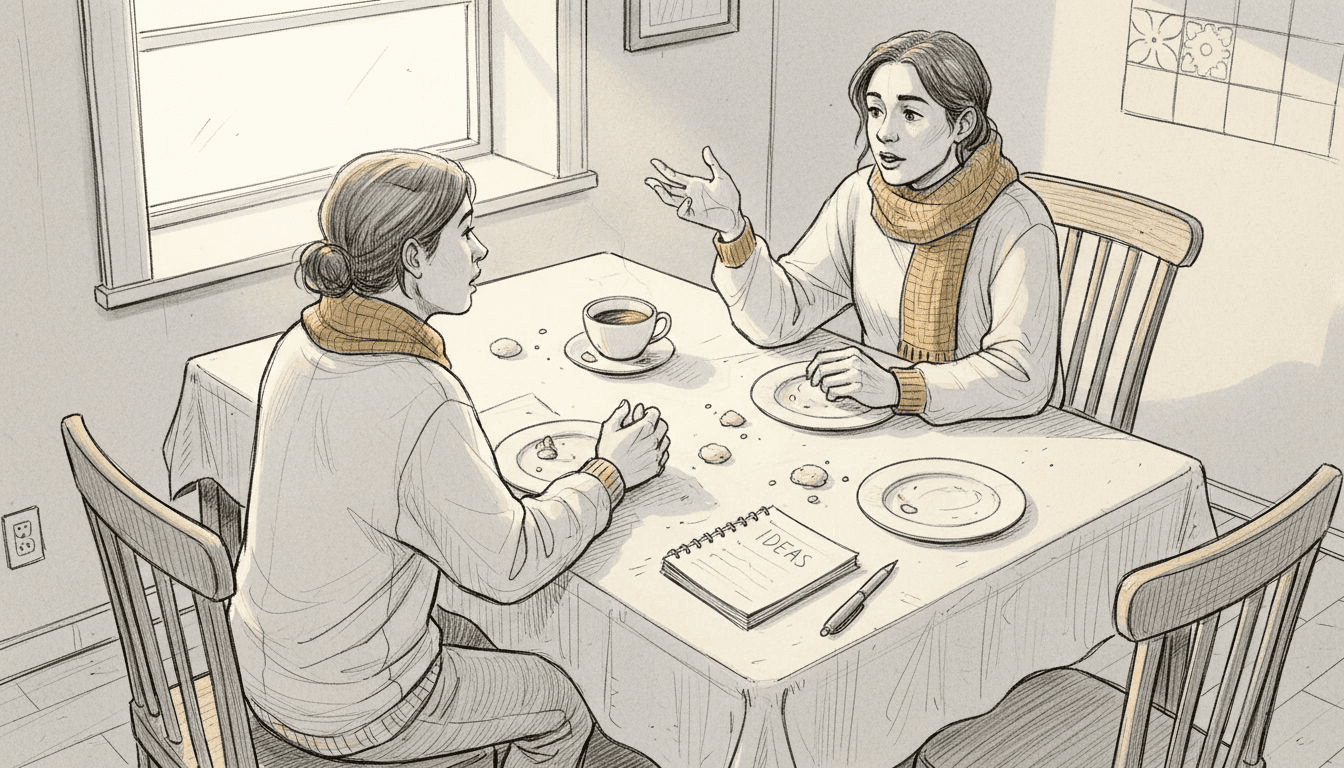 Una pareja charla animadamente mientras prepara la cena en la cocina de su hogar.