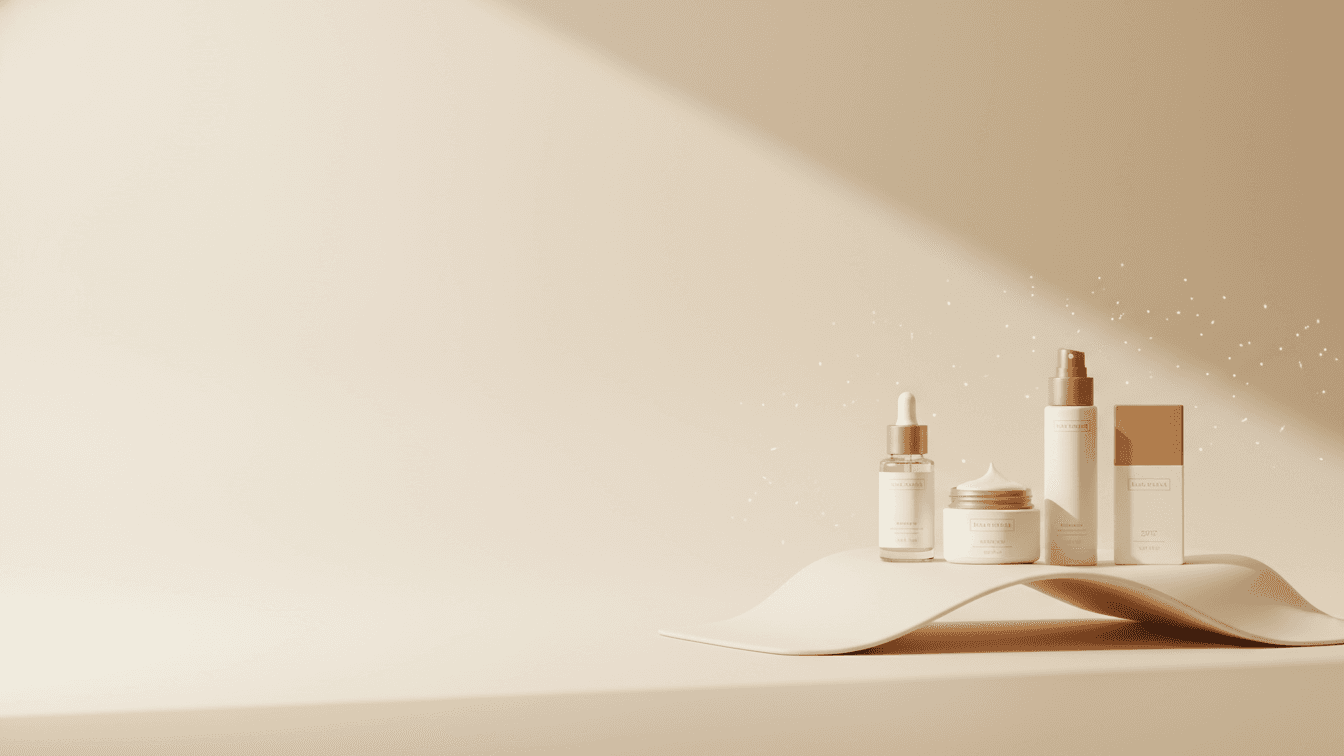 Image with 4 Skincare Products on the Newsletter