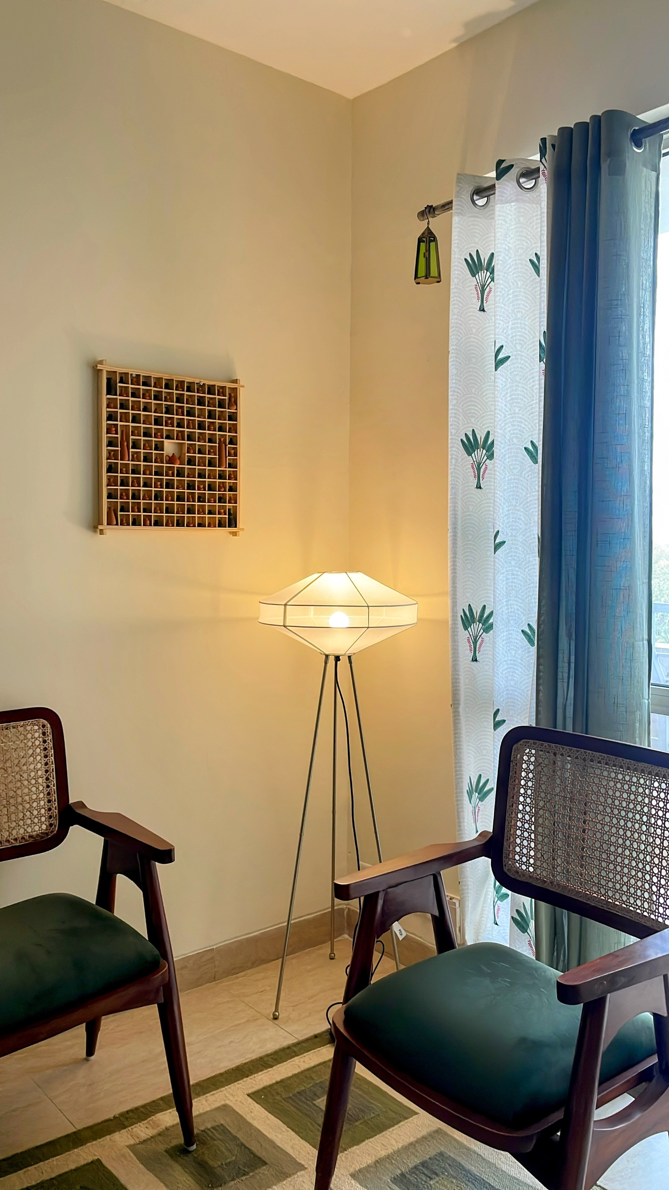 furniture and floor lamp