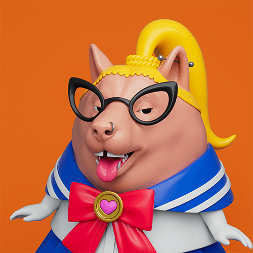 Shiba Inu seifuku glasses