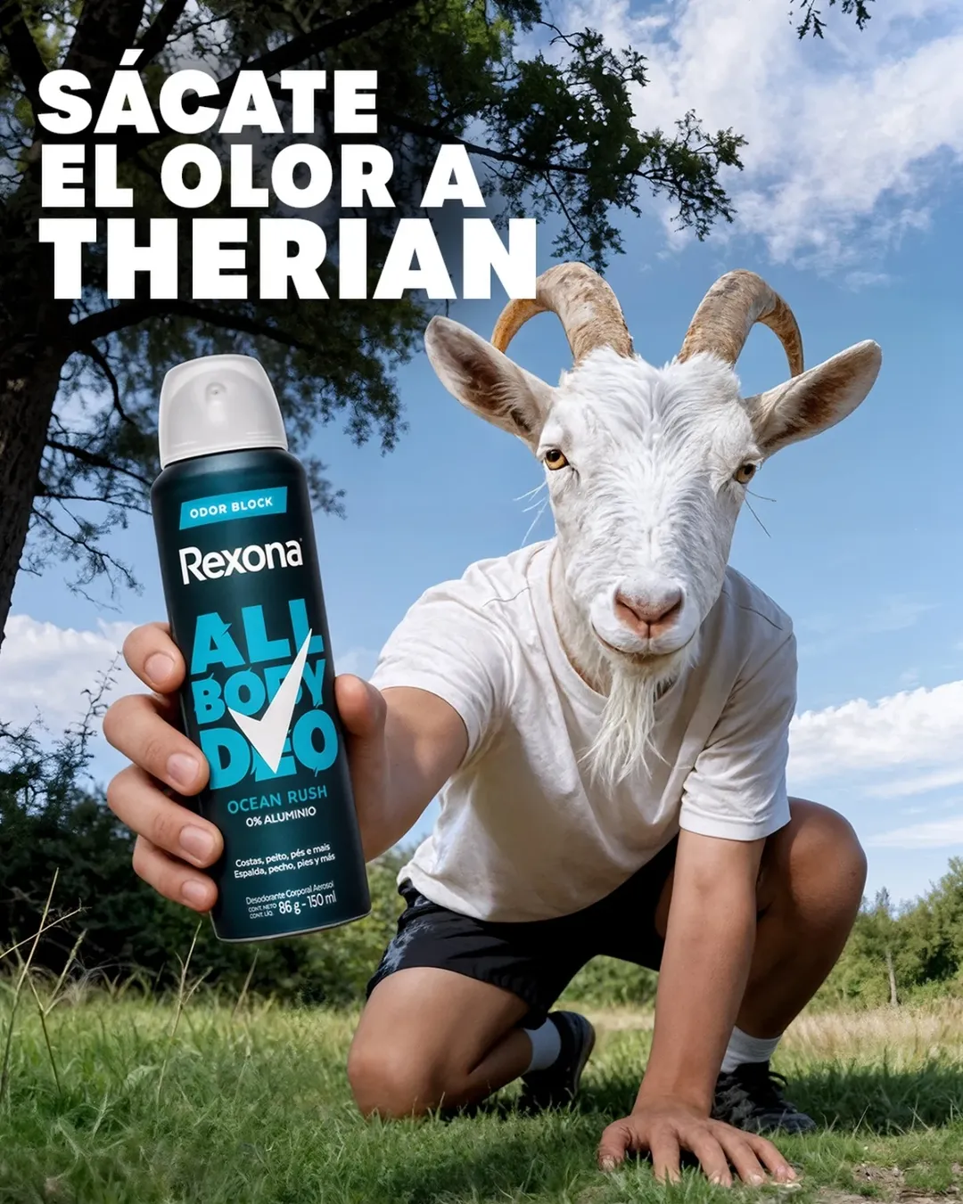 Fenómeno therian en publicidad de Rexona