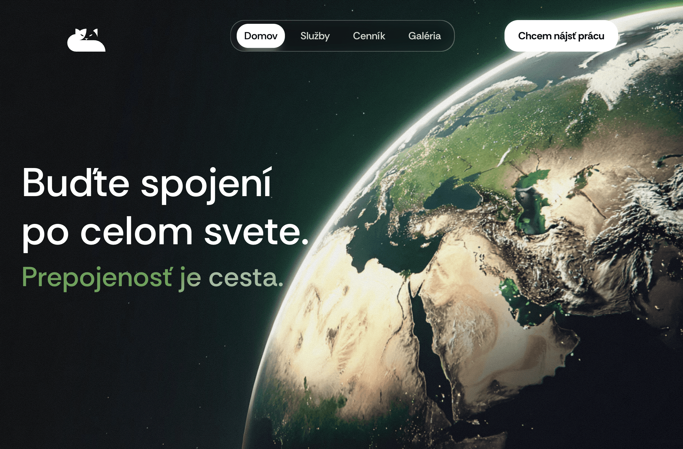 printscreen webstránky firmy