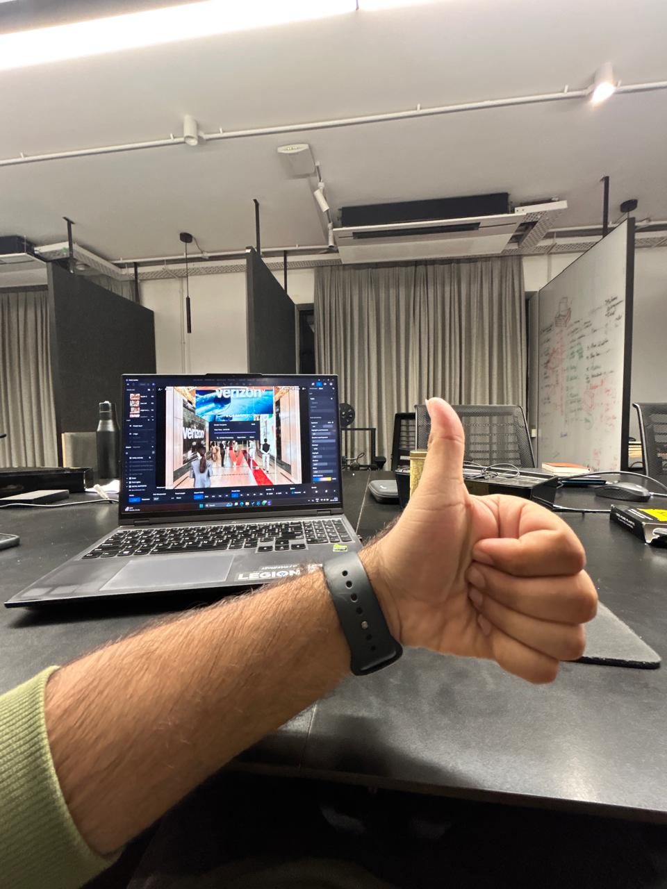 Woman with color palette