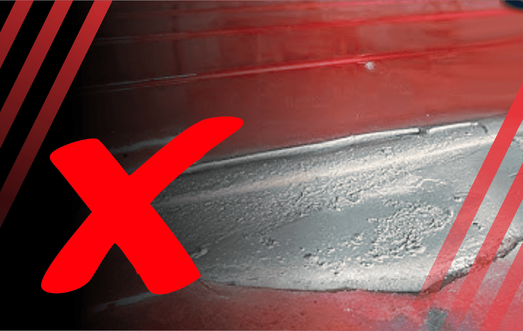 erros na aplicação de massa plástica